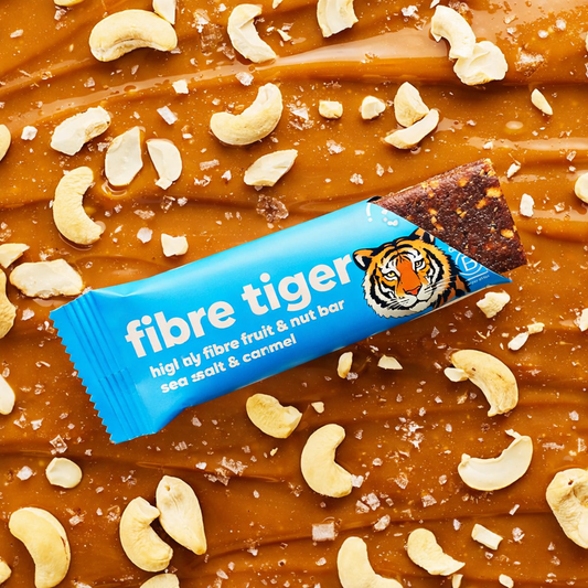 Fibre Tiger Sea Salt & Caramel 12 Bar Box